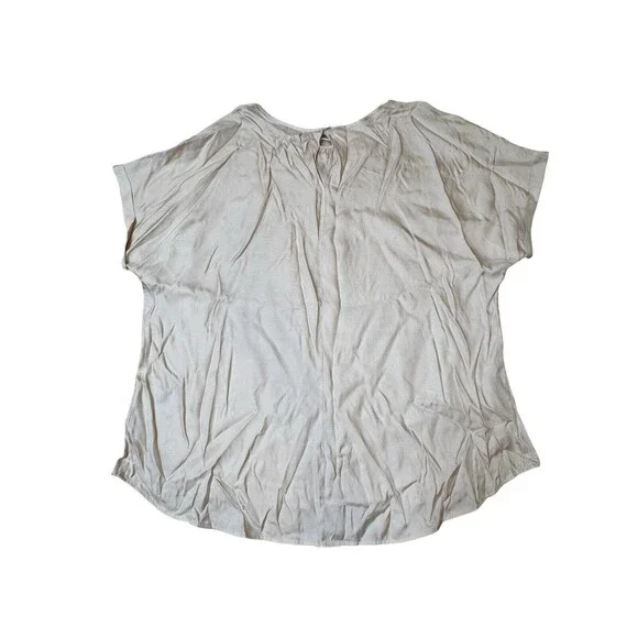 Boden Light Pink Viscose & Silk Blend Short Sleeve Blouse NWT Women's Sz US 14R - Picture 5 of 5